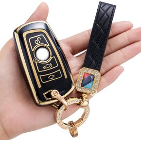 for BMW Key Fob Cover,Soft TPU 360 Degree Protection for BMW 2 5 6 7 Series X1 X2 X3 X5 X6 Car Key Shell Case