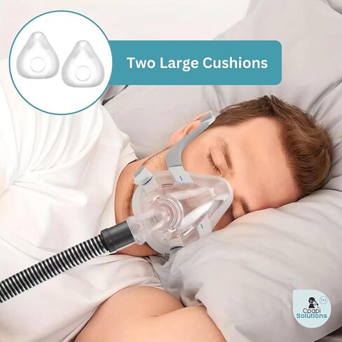 2 Pack Replacement Cushion Compatible with F20 (Medium) AirFit AirTouch CPAP Mask, Premium and Snug Fit, Soft and Durable Material, Covers Nose and Mouth, Medium in Saudi Arabia
