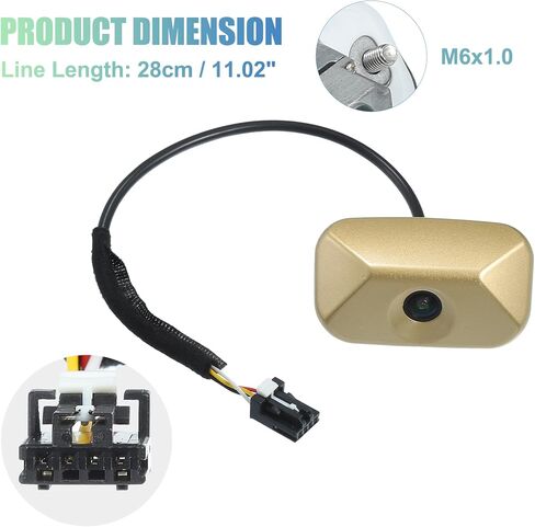 ACROPIX Black Car Multiangle Views Rear View Back Up Camera Wide Angle Park Assist Reverse Camera Fit for Kia Soul 2010-2013 No.957602K100I7 - Pack of 1 in Saudi Arabia