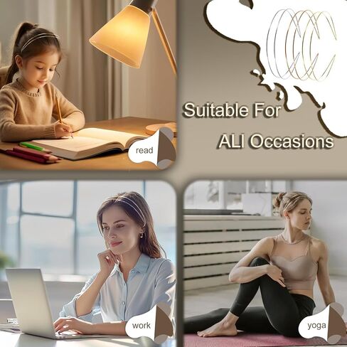Elegant 4 Pack Cute Gold Double-Layer Metal Thin Hairbands. Elastic Hair Bands for Teens & Women Ideal For Parties And Special Occasions（2 Golden & 2 Silver） in Saudi Arabia