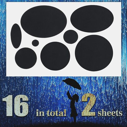 40 pcs Black Down Jacket Repair Patches, Nylon Patches Self Adhesive 5 Sheet, Fabric Patches Waterpfoof for Clothes, Tents, Puffer Jackets - Oval, Round - 0.36 in to 1.93 in in Saudi Arabia