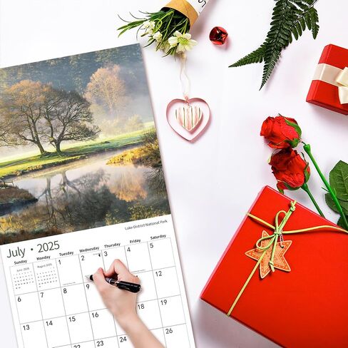 2025 Wall Calendar Funny Natures Dongs, November 2024 - December 2025, Funny Gag Gift for Adults, White Elephant Gift, 14-Month Organizer with D'ck Pics Nature Photos, 12" x 24" Opened in Kuwait