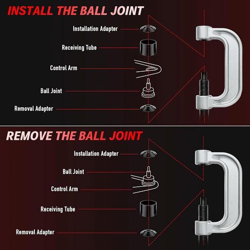 Ball Joint Press Kit, Heavy-Duty Ball Joint and U-Joint Removal Tool, Suitable for Ball Joint Removal on Most 2WD and 4WD Cars, Vans, and Light Trucks in Saudi Arabia