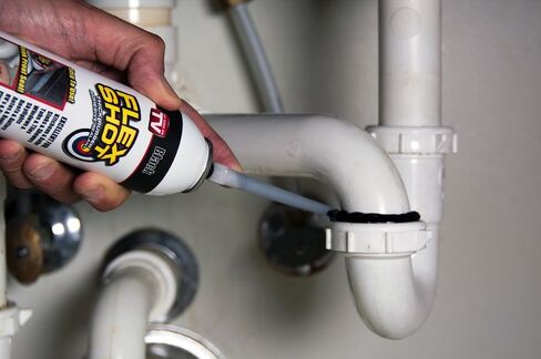 Flex Shot, 8 oz, Almond, Flexible Rubber Silicone Sealant, Waterproof Caulk, UV Resistant, No Caulk Gun Needed, Perfect for Kitchen, Bath, Showers, Sinks, Baseboards in Saudi Arabia