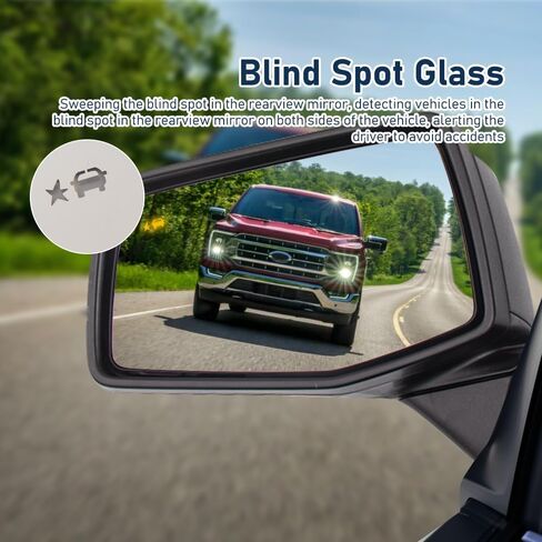 مرآة باب لسيارة Chevy/Chevrolet Silverado 1500 2019-2024 مع ثلاثة أغطية مزخرفة/تمهيدية/مطلية بالكروم قابلة للطي يدويًا مع ضوء إشارة الانعطاف زجاج النقطة العمياء 7 دبابيس جانب السائق الأيسر in Saudi Arabia