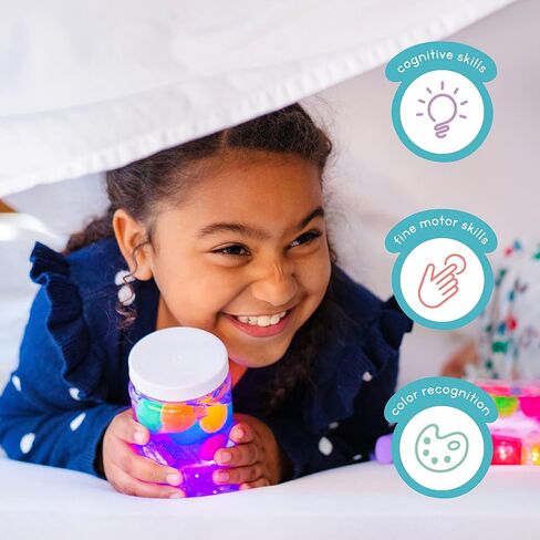 Glo Pals x Sesame Street Elmo Water-Activated Bath Toy with 6 Reusable Light-Up Cubes for Sensory Play in Saudi Arabia