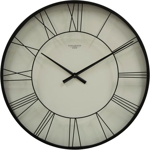 Studio Designs Home Mod 30 Inch Retro Starburst Metal Wall Clock Large with Hour and Minute Markers Quartz Movement, Golden Brass (73019) in Kuwait