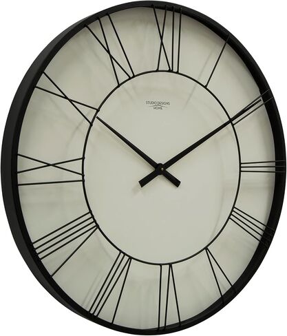 Studio Designs Home Mod 30 Inch Retro Starburst Metal Wall Clock Large with Hour and Minute Markers Quartz Movement, Golden Brass (73019) in Kuwait
