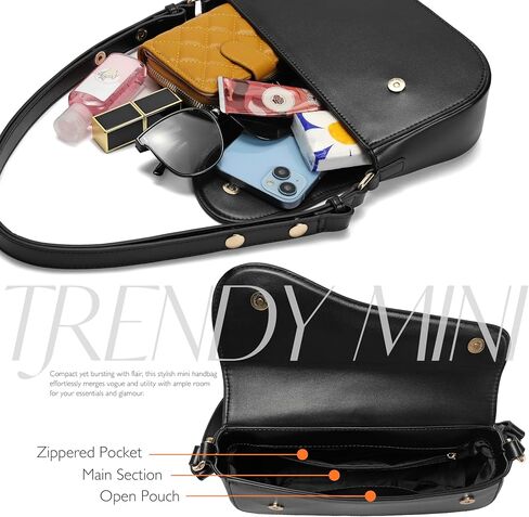 Small Shoulder Bags,Crossbody Purses for Women Vegan Leather Handbag Clutch Hobo Purse in Saudi Arabia