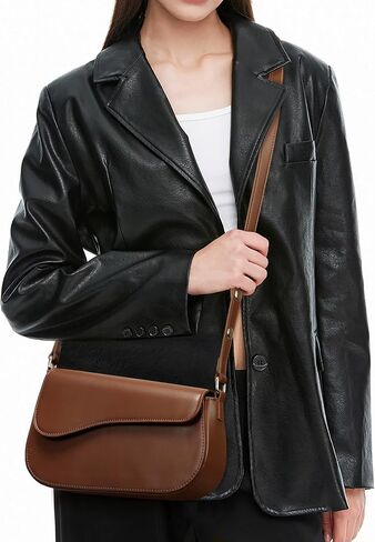 Small Shoulder Bags,Crossbody Purses for Women Vegan Leather Handbag Clutch Hobo Purse in Saudi Arabia