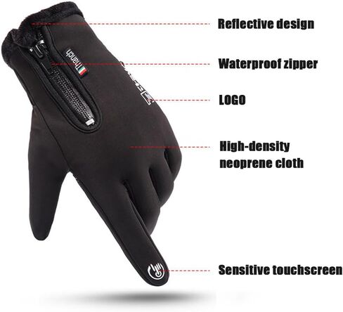 Winter Gloves for Men Women，Touch Screen, Waterproof, Non-Slip, Suitable for Cycling, Hiking, Running, Outdoor Sports in Saudi Arabia