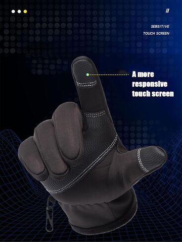 Winter Gloves for Men Women，Touch Screen, Waterproof, Non-Slip, Suitable for Cycling, Hiking, Running, Outdoor Sports in Saudi Arabia