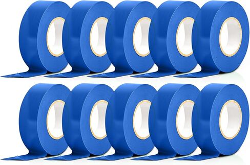DYSMIO Electrical Tape Red Color - Professional Vinyl Waterproof Electrical Tape for Outdoor Use, Electric Repairs - Flame-Retardant & Weather-Proof - 7-mil Thick, 3/4" Wide, 60-ft Long - 10-Pack in Saudi Arabia