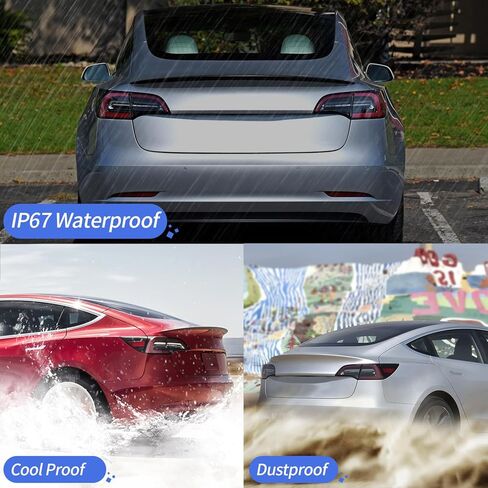 مصباح خلفي متوافق مع موديل 2017-2020 Tesla Model 3 Model Y، استبدال مجموعة مصابيح الفرامل الخلفية اليمنى LED (جانب الركاب) (جانب السائق) in Kuwait