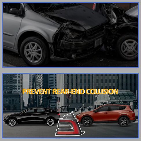 مصباح خلفي متوافق مع موديل 2017-2020 Tesla Model 3 Model Y، استبدال مجموعة مصابيح الفرامل الخلفية اليمنى LED (جانب الركاب) (جانب السائق) in Kuwait