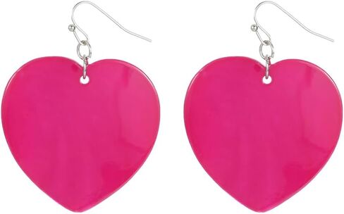 Heart Shaped Dangle Earrings for Women Handmade Shell Beads Drop Earrings for Mother's Day Valentine's Day Gift in Kuwait