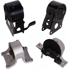 ENA Engine and Trans Motor Mount w/o Sensor Set of 4 Compatible with Nissan 2004 2005 2006 Quest 3.5L 4Spd Replacement for A7347 A7348 A7349 A7358