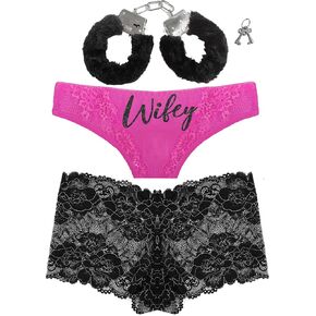 RhinestoneSash for Wife or Girlfriend - Honeymoon Lingerie for Newlyweds - Special Occasion Panties