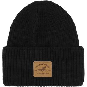Yellowstone Dutton Ranch Black Tall Cuff Beanie
