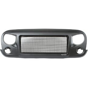 Rugged Ridge | Spartan Grille, Satin Black | 12034.01 | Fits 2007-2018 Jeep Wrangler JK