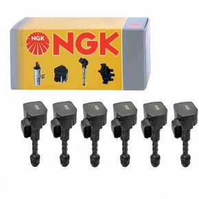 6 pc NGK Ignition Coils compatible with Infiniti G35 3.5L V6 2003-2007