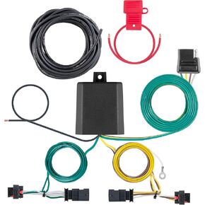 CURT 56472 Vehicle-Side Custom 4-Pin Trailer Wiring Harness, Fits Select Jeep Compass, Black