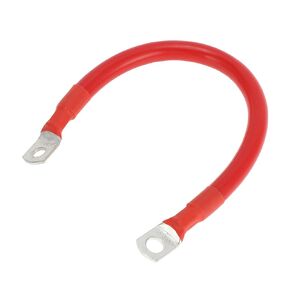 1 Pc Battery Inverter Cable Battery Cable 3/8" 5/16" Lug 1/0 AWG Gauge 1.5FT Red Tinned Copper