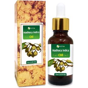 Madhuca Indica Oil (Mahua) 100% Natural & Pure Undiluted Uncut Cold Pressed Carrier Oil Perfect for Aromatherapy Therapeutic Grade - 15 ml with Dropper