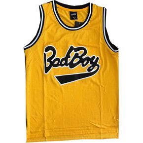 'BadBoy' #72 Smalls Basketball Jersey S-XXXL Yellow, 90S Hip Hop Clothing for Party, Stitched Letters and Numbers