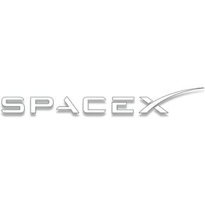 White Large SpaceX Lettering Logo Sticker (Window Vinyl Decal Space Dragon Shuttle Launch Musk (1.5 x 11 inch)