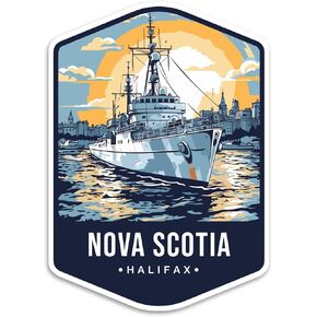 Hilfax, Nova Scotia Canada Province Travel Sticker Sticker Decal Notebook Car Laptop 4"x5.5" (Color)