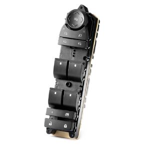 مفتاح نافذة الطاقة الجانبي للسائق لـ 2007-2014 Chevy Suburban Silverado Avalanche Tahoe-GMC Sierra Yukon XL 1500 2500-Escalade Master Door Lock Switch زر التحكم-15906883-15118557-20835553-15093440