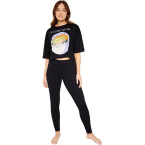 Disney The Mandalorian Womens Pyjamas Set 2 Piece T-Shirt Long Bottoms PJs Lounge Wear S-XL Gifts for Women Teenagers