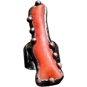 Big Natural Red Gemstone Statement Ring for Women Midi Thumb Adjustable Dainty Trendy Simple Party Wedding Band Rings Jewelry Birthday Party Gifts