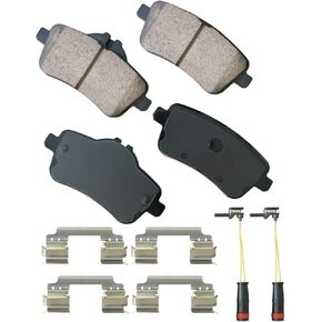 Euro Akebono Ultra Premium Rear Brake Pads, GREY