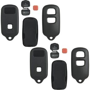 Keyless2Go Replacement for New Shell Case for Remote Key Fob FCC HYQ1512Y HYQ1512P HYQ12BBX HYQ12BAN - Shell ONLY (2 Pack)
