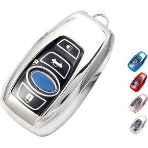 Soft TPU Protector Key Fob Cover Case fit for Subaru Impreza Crosstrek 2020 Forester Ascent XV WRX BRZ Keyless Entry Key Fob (Red)