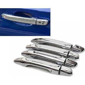 Chrome Door Handle Cover Covers Compatible with 2018-2022 Honda Accord Sedan Without Smart Keyhole