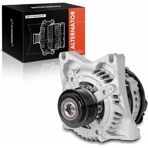 A-Premium Alternator Compatible with Ford Mustang 2009-2010 4.6L, Manual Transmission, 12V 150A 6-Groove Clutch Pulley Clockwise, Replace# TN1042105840, 1042105840