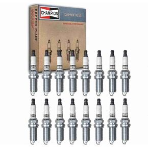 16 pc Champion Copper Plus Spark Plugs compatible with Dodge Challenger 5.7L V8 2009-2019