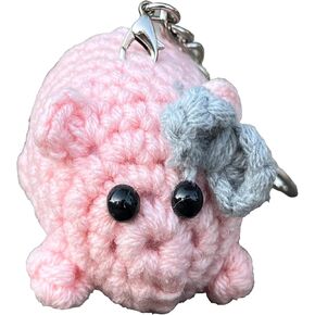 Sad Hamster Meme Plush Keychain, Cute Sadness Plush Key Chains Accessories Bag Charm Purse Charms, Crochet Knitting Doll Gift