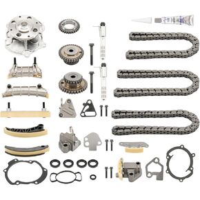 KAX Engine Timing Chain Kit W,Sprocket Compatible with Traverse 2009-2016 3.6L, Acadia 2007-2016 3.6L, Enclave 2008-2016 3.6L, Impala 2012-2017 3.6L 12612839, 12645465, 12633452, 12633451, 12609262