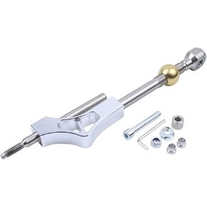 ApplianPar Silver Adjustable Shift Knob Extender Extension Short Shifter for Civic CRX B16 B18 B20 D16 Series Engine