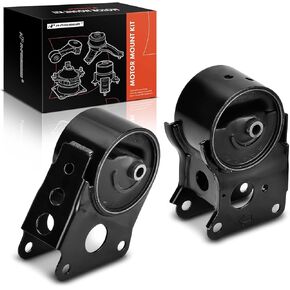 A-Premium Front and Rear Engine Motor Mount Kit Compatible with Nissan Altima 2002-2006, Murano 2003-2007, Maxima 2004-2006, Quest 2004-2009, 3.5L, 2-PC Set, Replace# 112708J110, 113205Z000