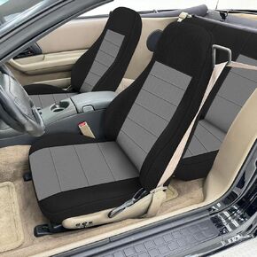 Seat Cover Compatible with 1993-2002 Chevy Camaro Front & Rear, Driver & Passenger Side Front and Back Knitted Sponge Heavy Duty Seat Cover