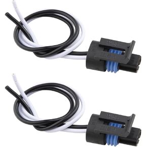 2pcs PT2386 Professional Multi-Purpose Pigtail Fits Coolant, Enigine Coolant Temperature Sensor Connector Headlight Harness, Replaces# 388862305 88987183 85100