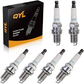 Set of 6 QYL Iridium Spark Plugs Replacement# BKR6EIX-11 3764