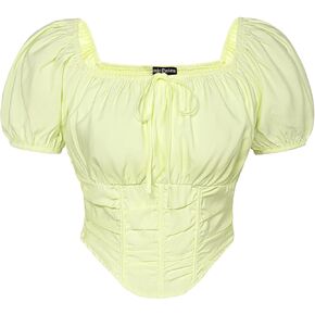 Scarlet Darkness Renaissance Shirt Women Off The Shoulder Corset Tops Peasant Blouse