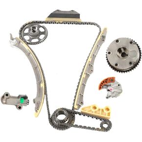 مجموعة سلسلة توقيت المحرك مع أداة ضبط عمود الحدبات وترس VVT يناسب Honda Accord Civic Crosstour CR-V 2.4L، لأجزاء Acura ILX/TSX 2.4L 2354CC L4 DOHC أجزاء ما بعد البيع للمحرك in Kuwait