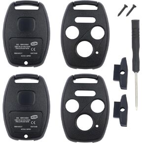 2PCS 3+1 أزرار مفتاح Fob استبدال OEM#N5F-A05TAA، KR55WK49308، حافظة مفتاح بعيد للدخول بدون مفتاح متوافقة مع Honda CR-V، Civic Ex، Accord، Pilot، Premium Key Fob Shell in Kuwait